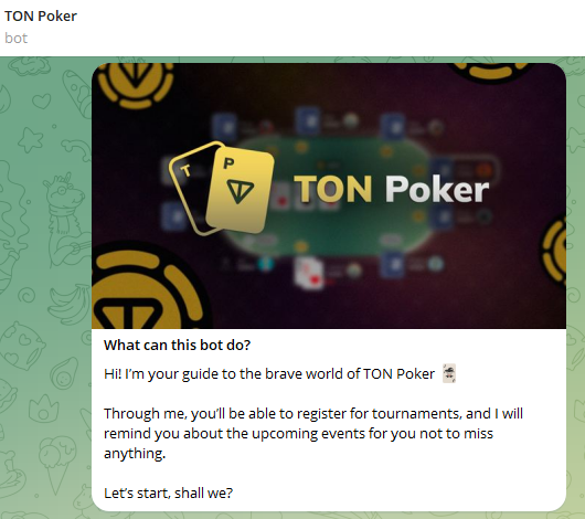 Poker TON Telegram bot