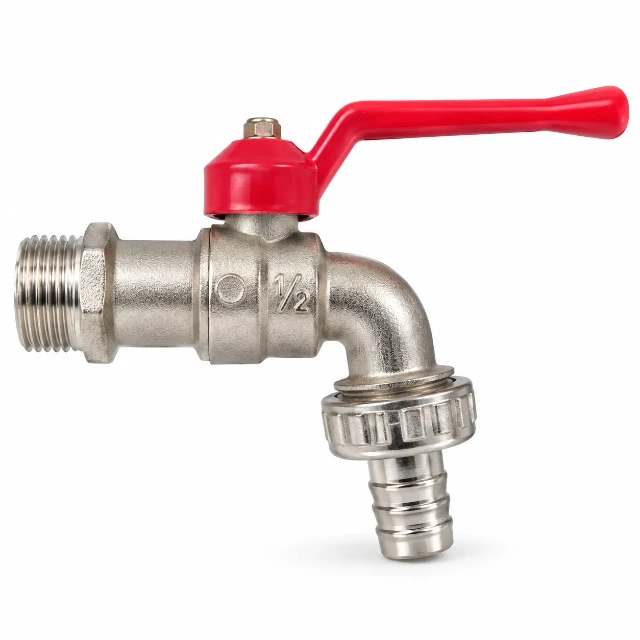 ROBINET DE PUISAGE A/C MANCHE ROUGE 1/2
