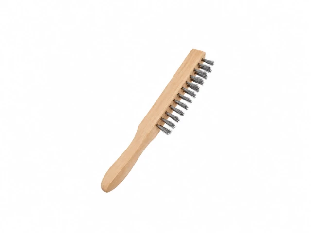 BROSSE METALIQUE MANCHE BOIS REF 13.074