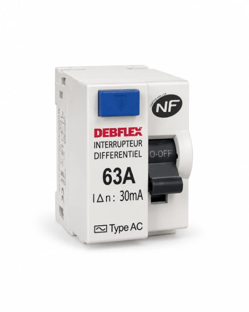INTERRUPTEUR DIFFERENTIEL DEBFLEX 63A 