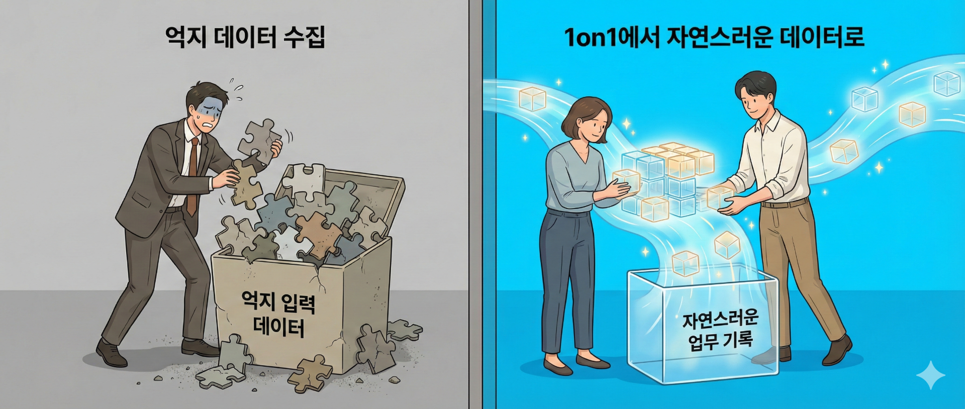입력 강요 없는 HR 데이터 수집 전략: 1on1 시스템의 활용
