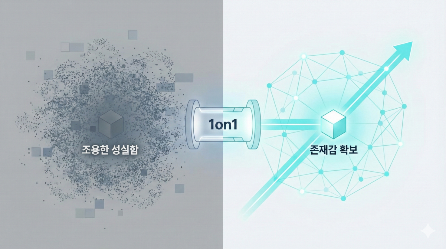 '조용한 성실함'의 배신: AI 시대에 당신의 노력이 묻히지 않으려면