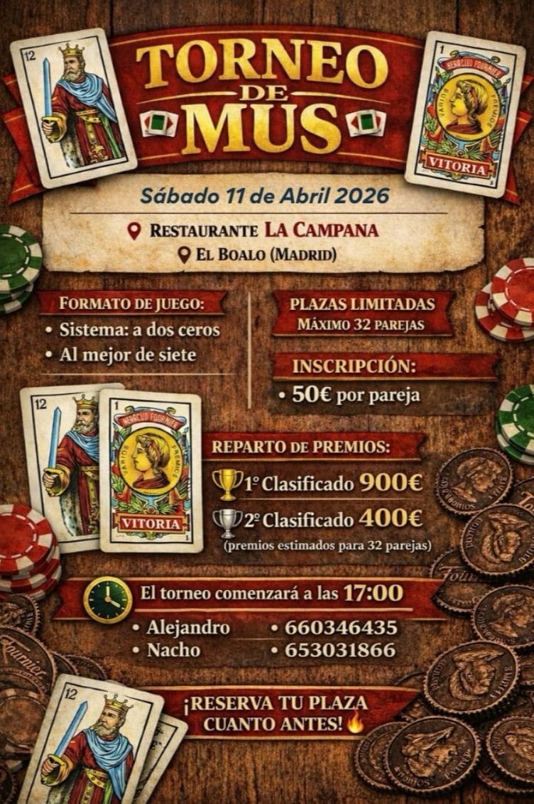 Cartel de Torneo Campana El Boalo