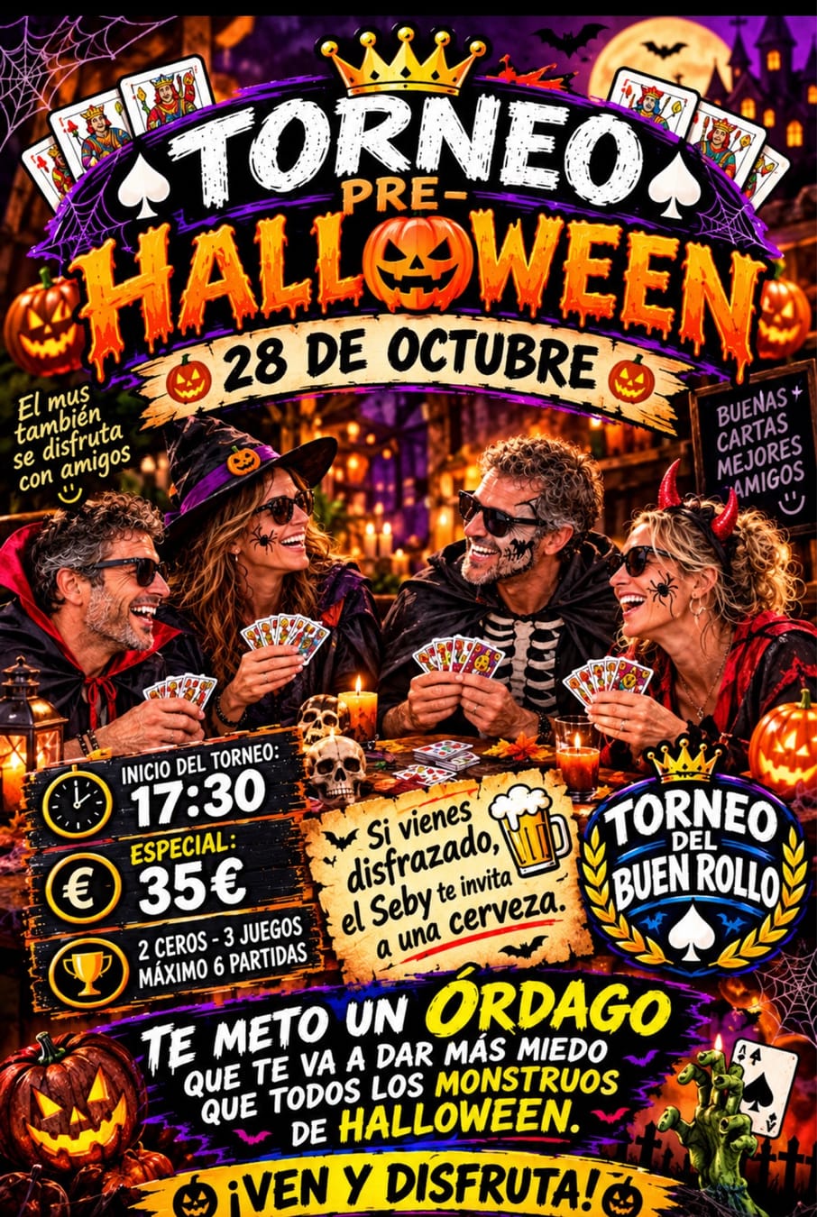 Cartel de TORNEO ESPECIAL HALLOWEEN