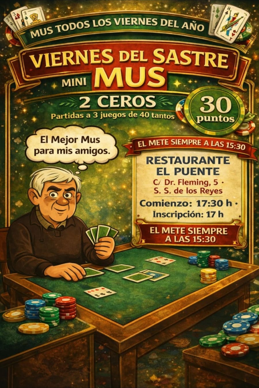 Cartel del torneo 19 junio viernes