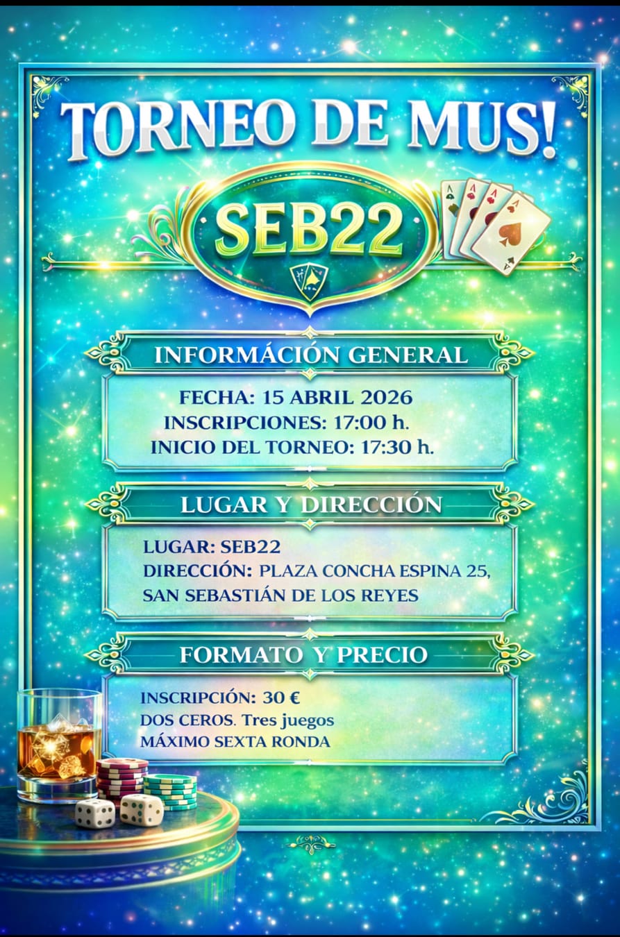 Cartel del torneo TORNEO DEL SEB22