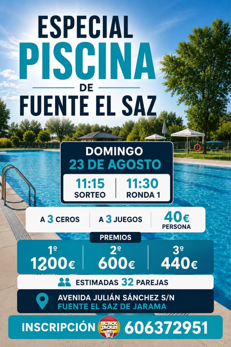 ESPECIAL PISCINA FUENTE EL SAZ DE JARAMA