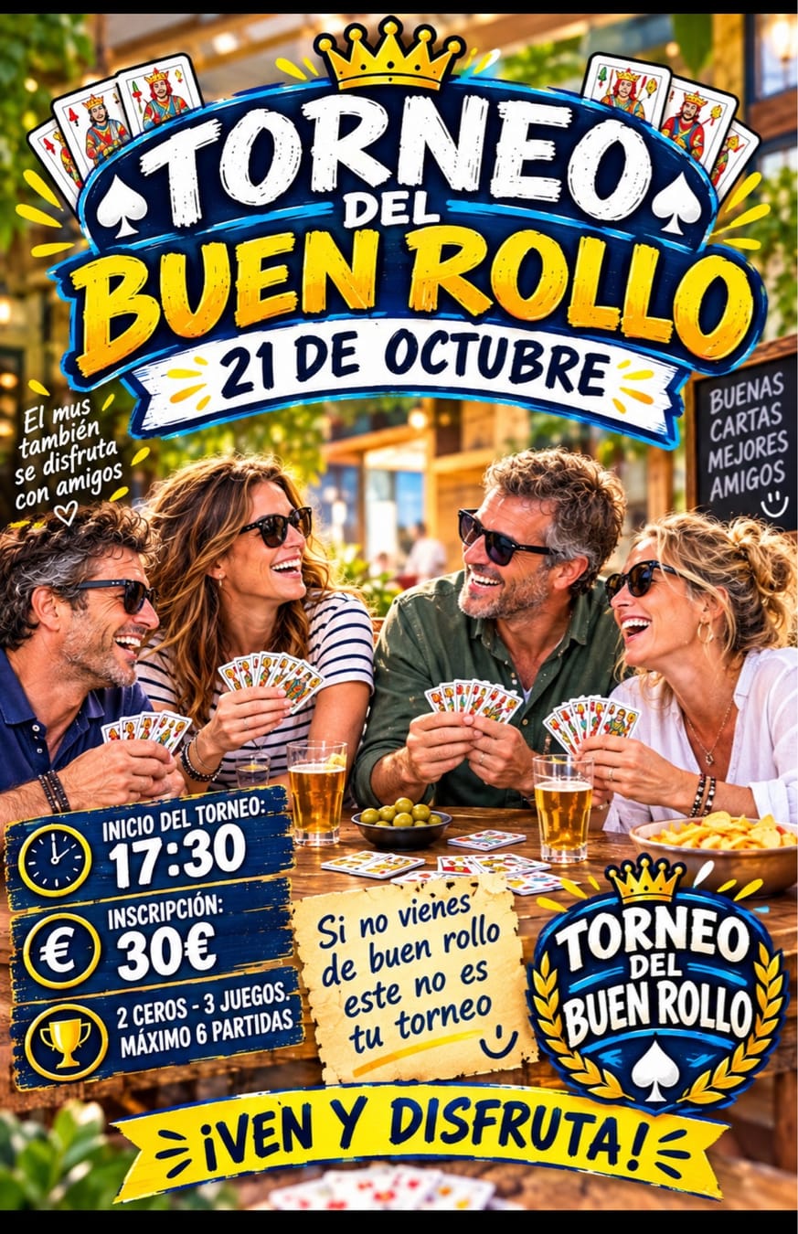 Cartel de TORNEO DEL BUEN ROLLO