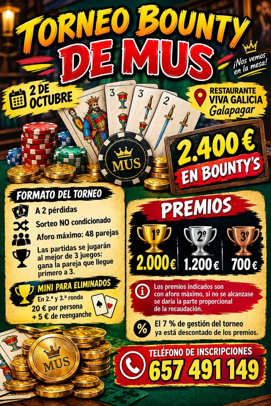 Cartel del torneo BOUNTY'S MUS