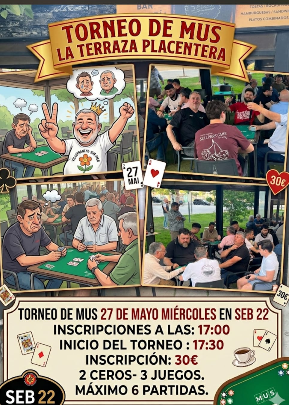 Cartel del torneo LA TERRAZA PLACENTERA