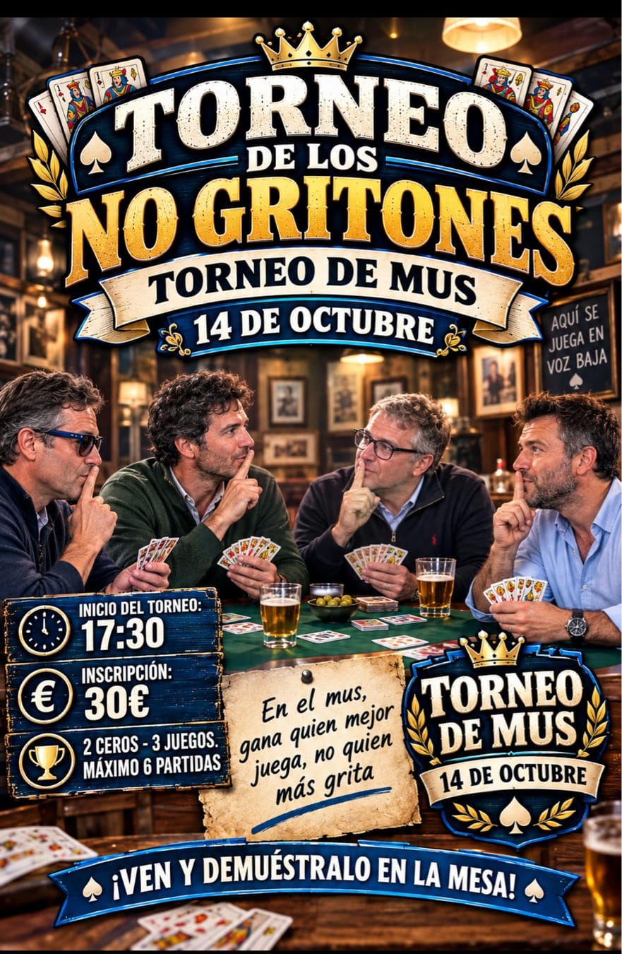 Cartel de TORNEO B DE LOS GRITONES