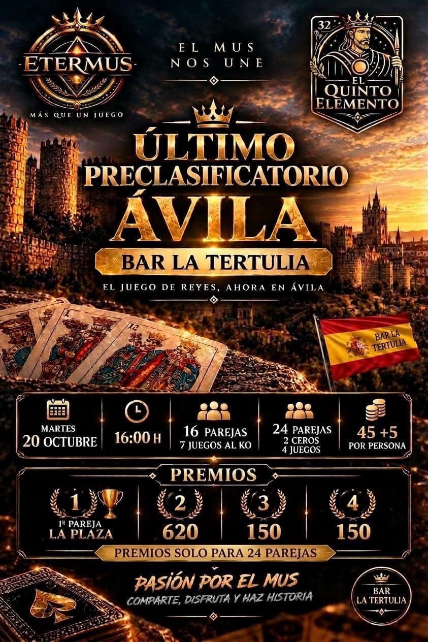 Cartel de PRECLASIFICATORIO ETERMUS