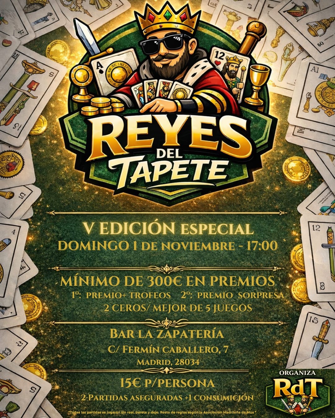 Cartel de V Edición Reyes del Tapete