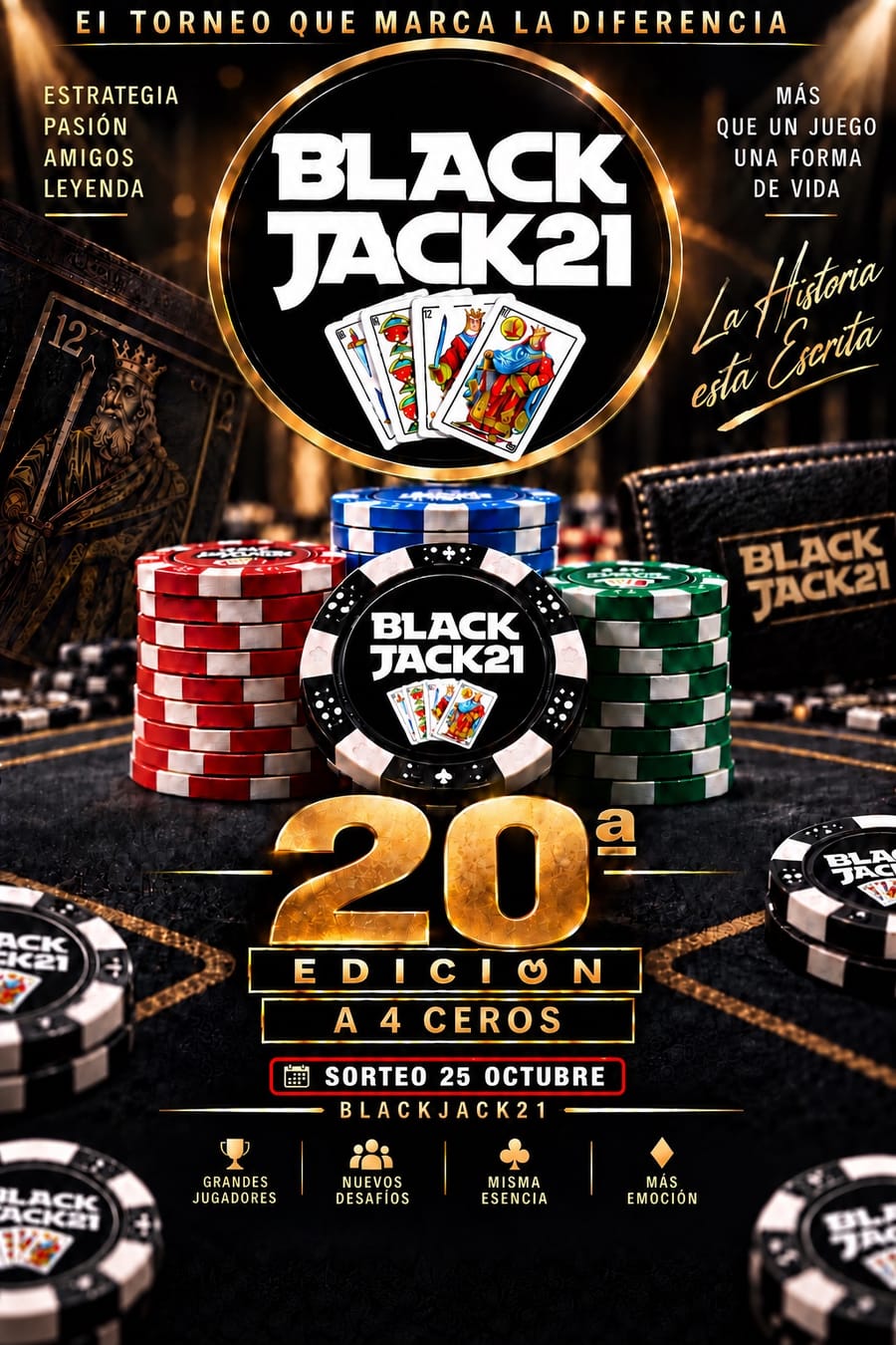 Cartel de 20ª Edición BLACKJACK21