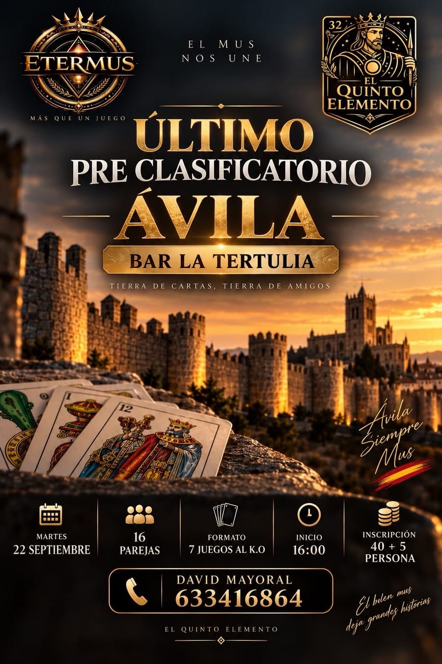 Cartel del torneo PRECLASIFICATORIO ETERMUS
