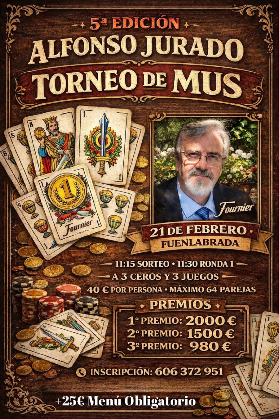Cartel del torneo 5ª Edición Alfonso Jurado