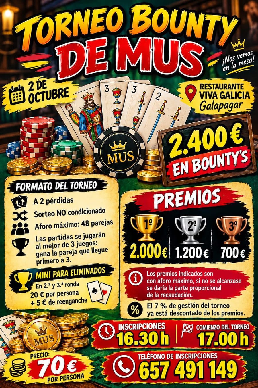Cartel del torneo BOUNTY MUS