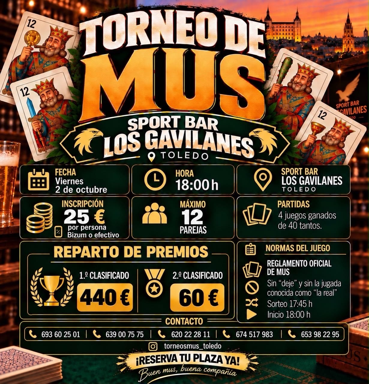 Torneo de Mus 2 Octubre Toledo