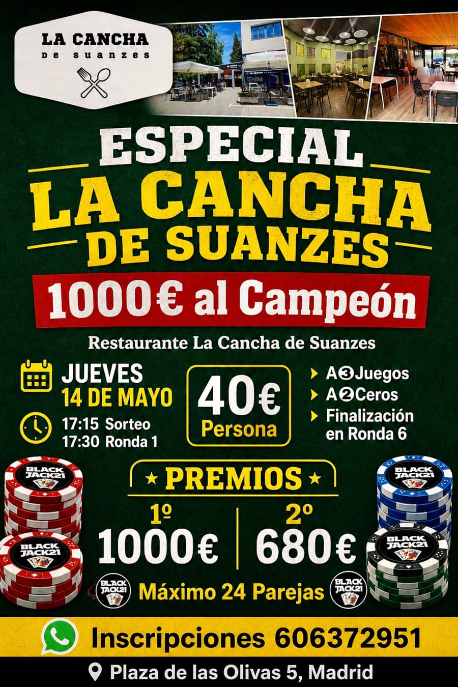 Cartel del torneo LA CANCHA DE SUANZES