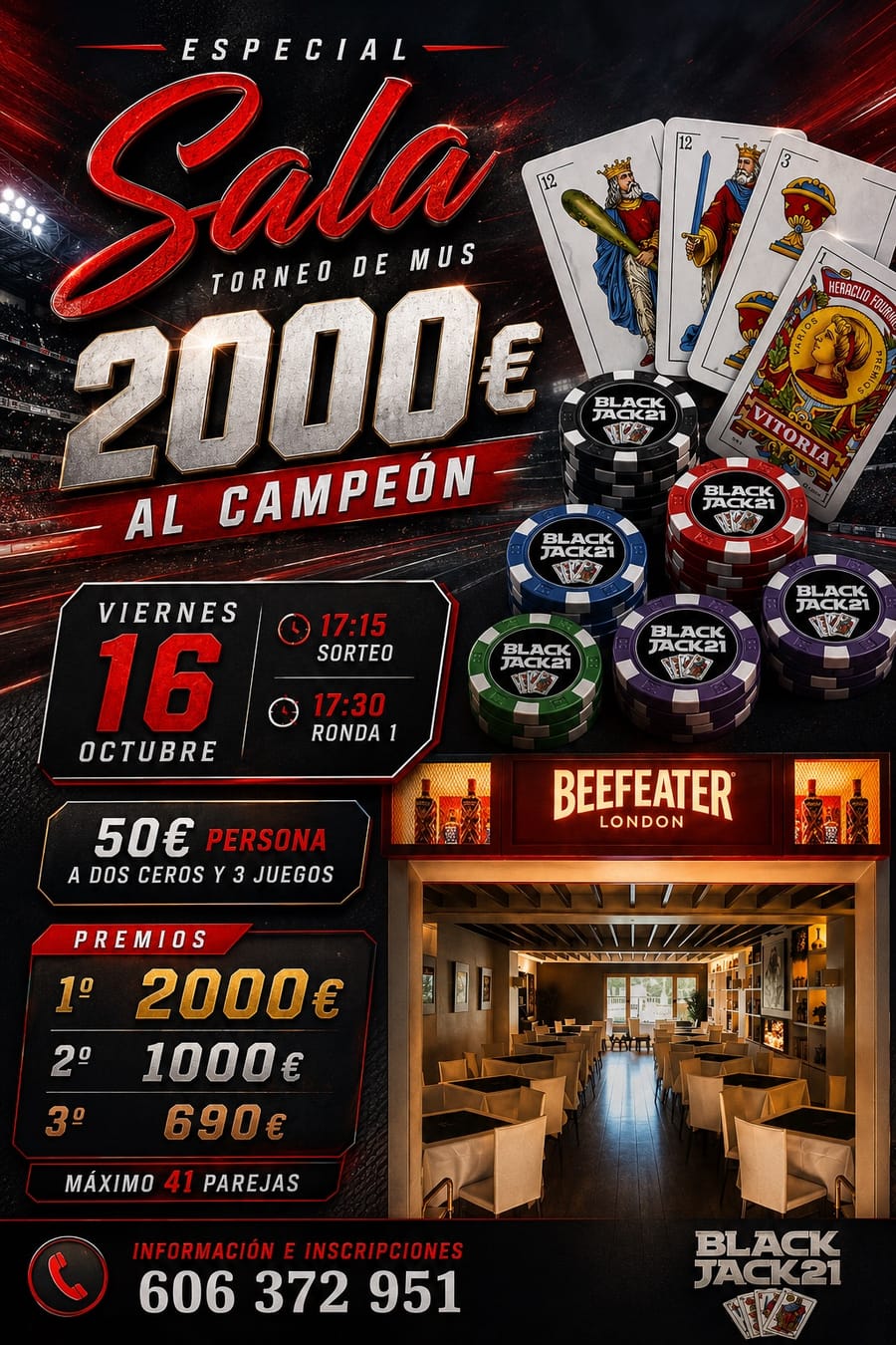 Cartel del torneo ESPECIAL SALA
