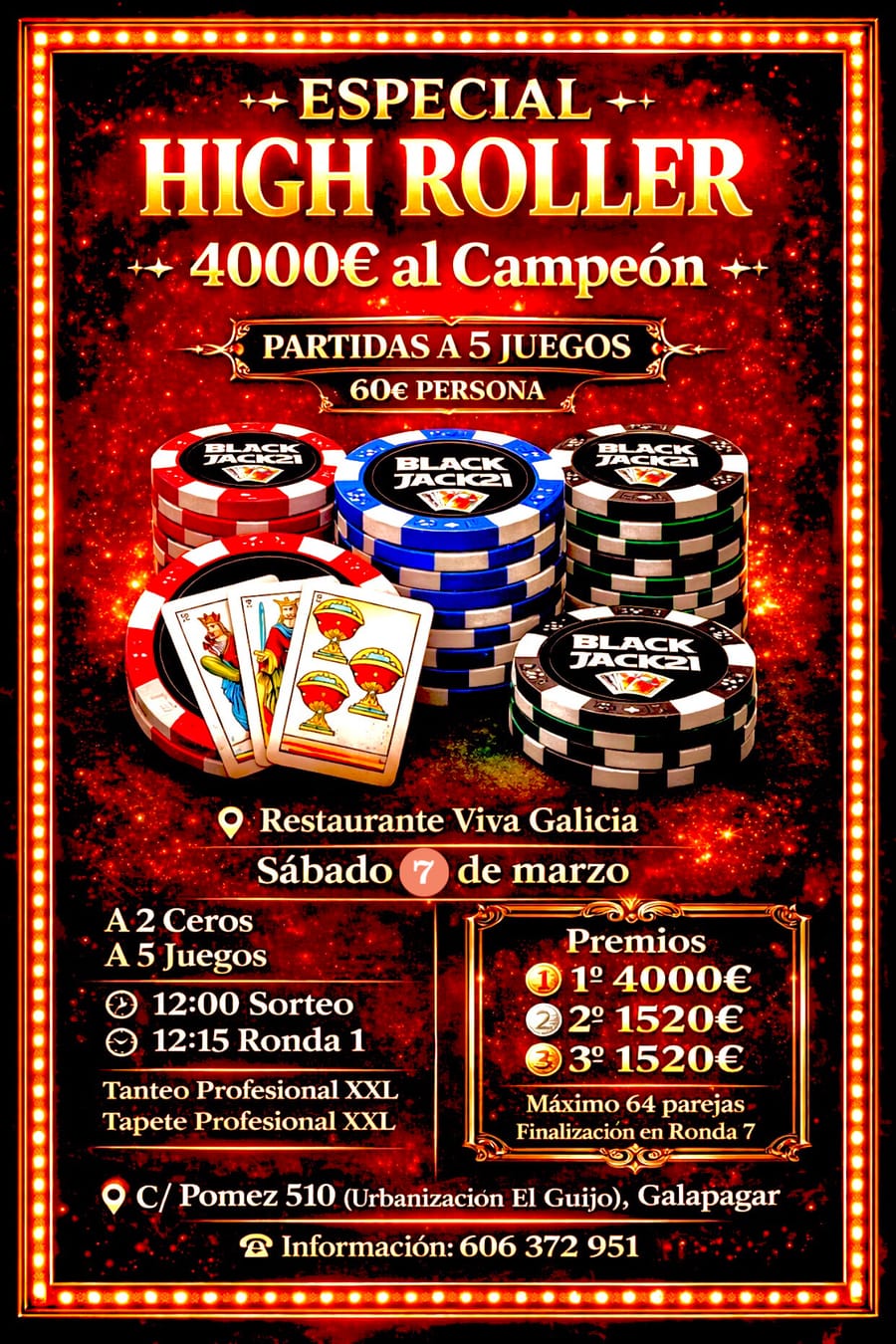 HIGH ROLLER 4000€ AL CAMPEÓN