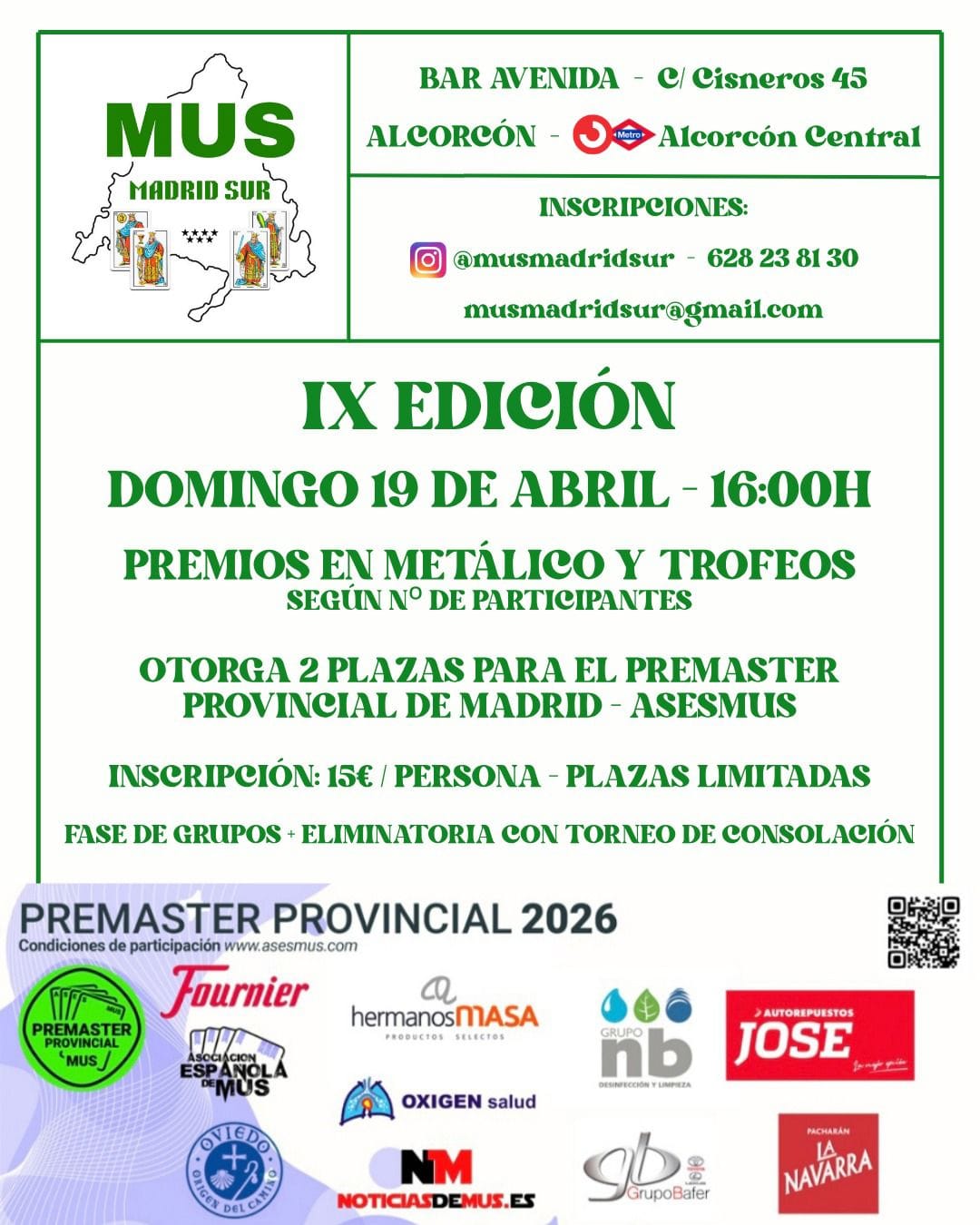 IX Edición Mus Madrid Sur - Torneo B