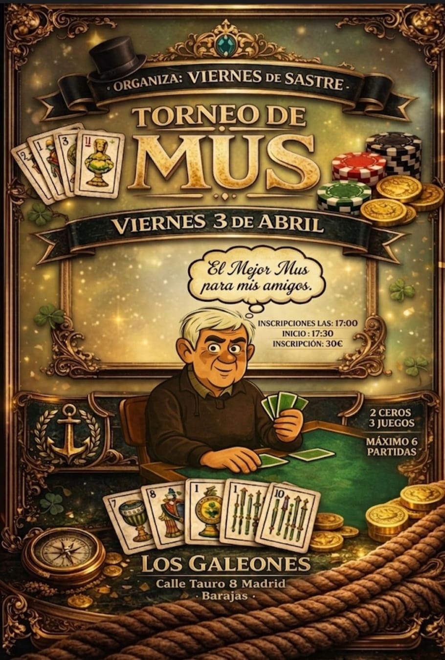 Cartel del torneo VIERNES SANTO DE MUS