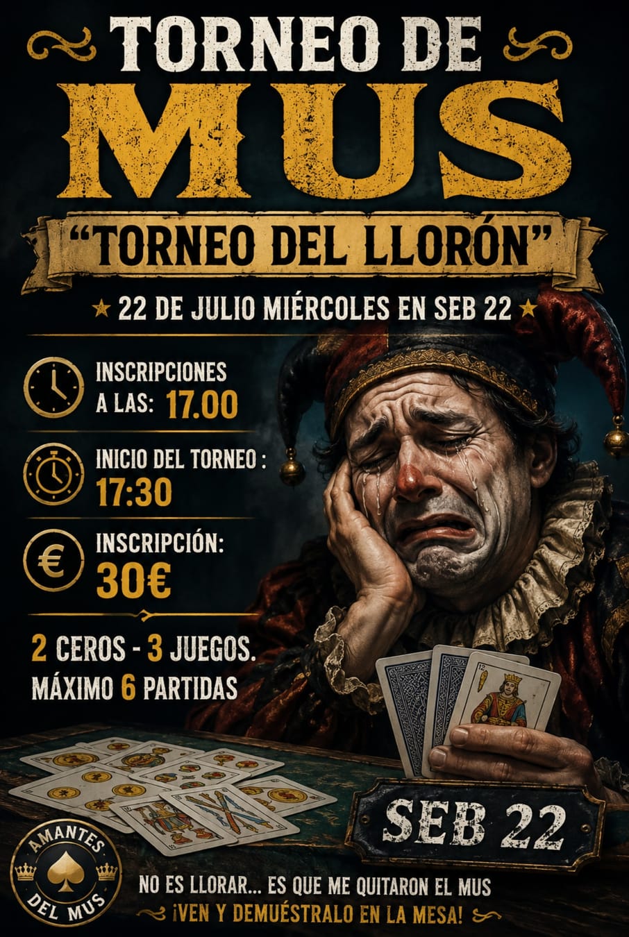Cartel del torneo TORNEO DEL LLORÓN - Mini