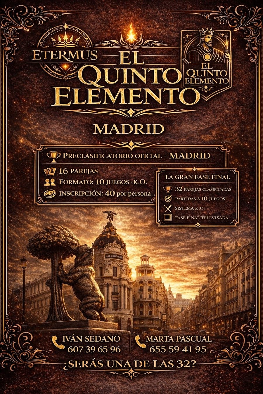 Cartel del torneo Preclasificatorio Madrid
