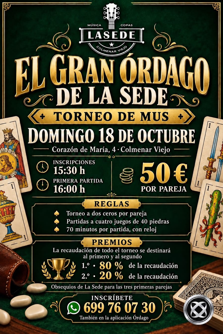 Cartel de TORNEO EL GRAN ORDAGO DE LA SEDE