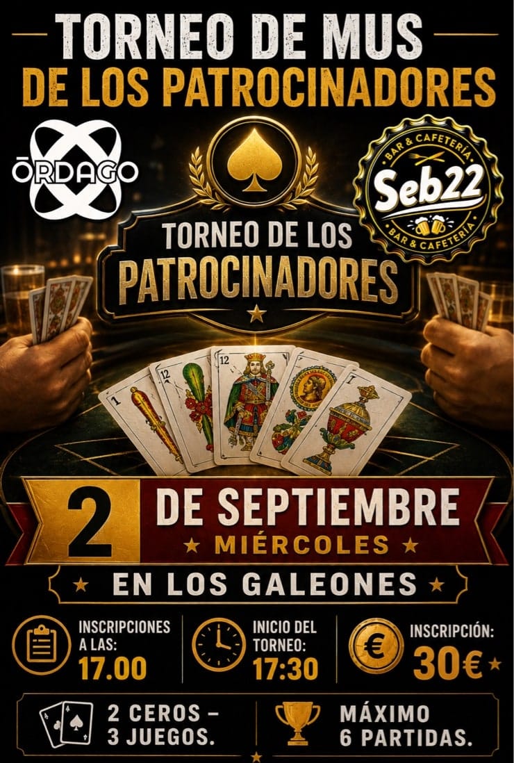 Cartel del torneo TORNEO DE LOS PATROCINADORES