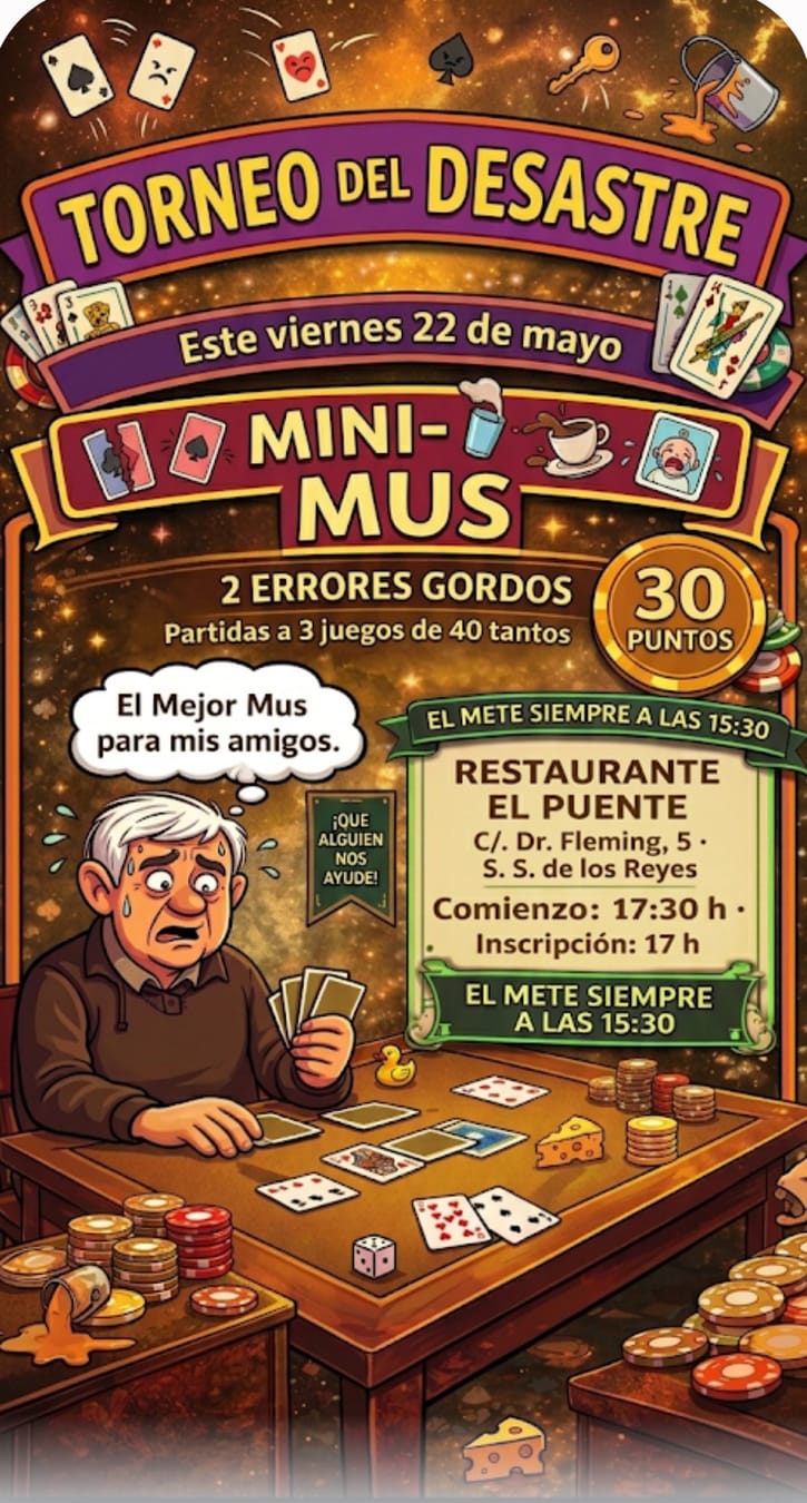Cartel del torneo TORNEO DEL DESASTRE