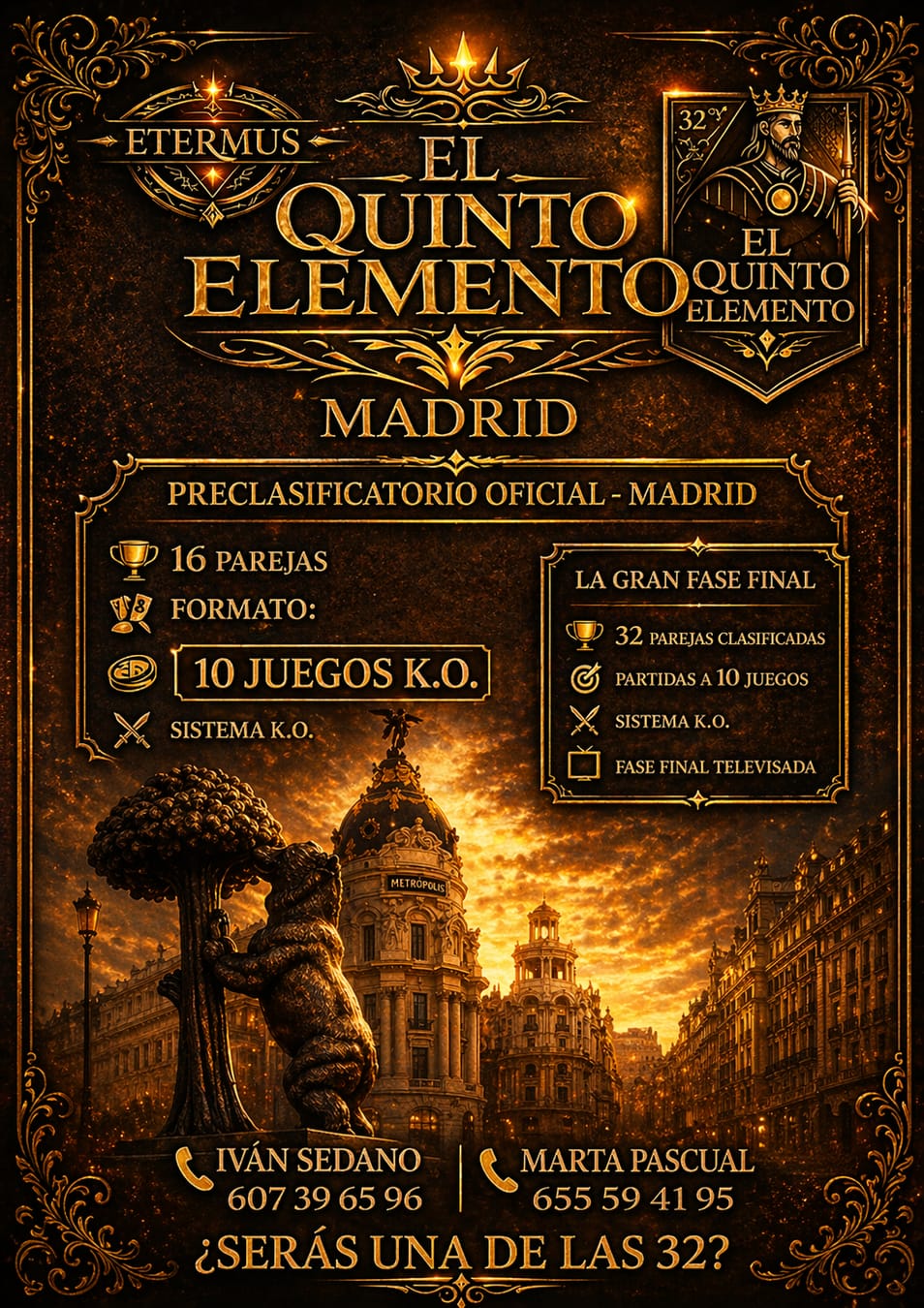Cartel del torneo Pre Clasificatorio Madrid
