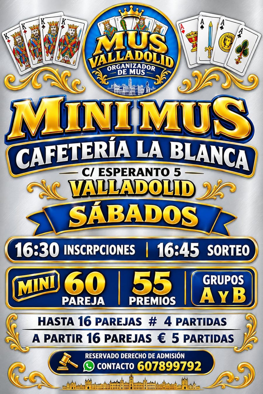 Cartel de MINI-MUS CAFETERÍA "LA BLANCA"