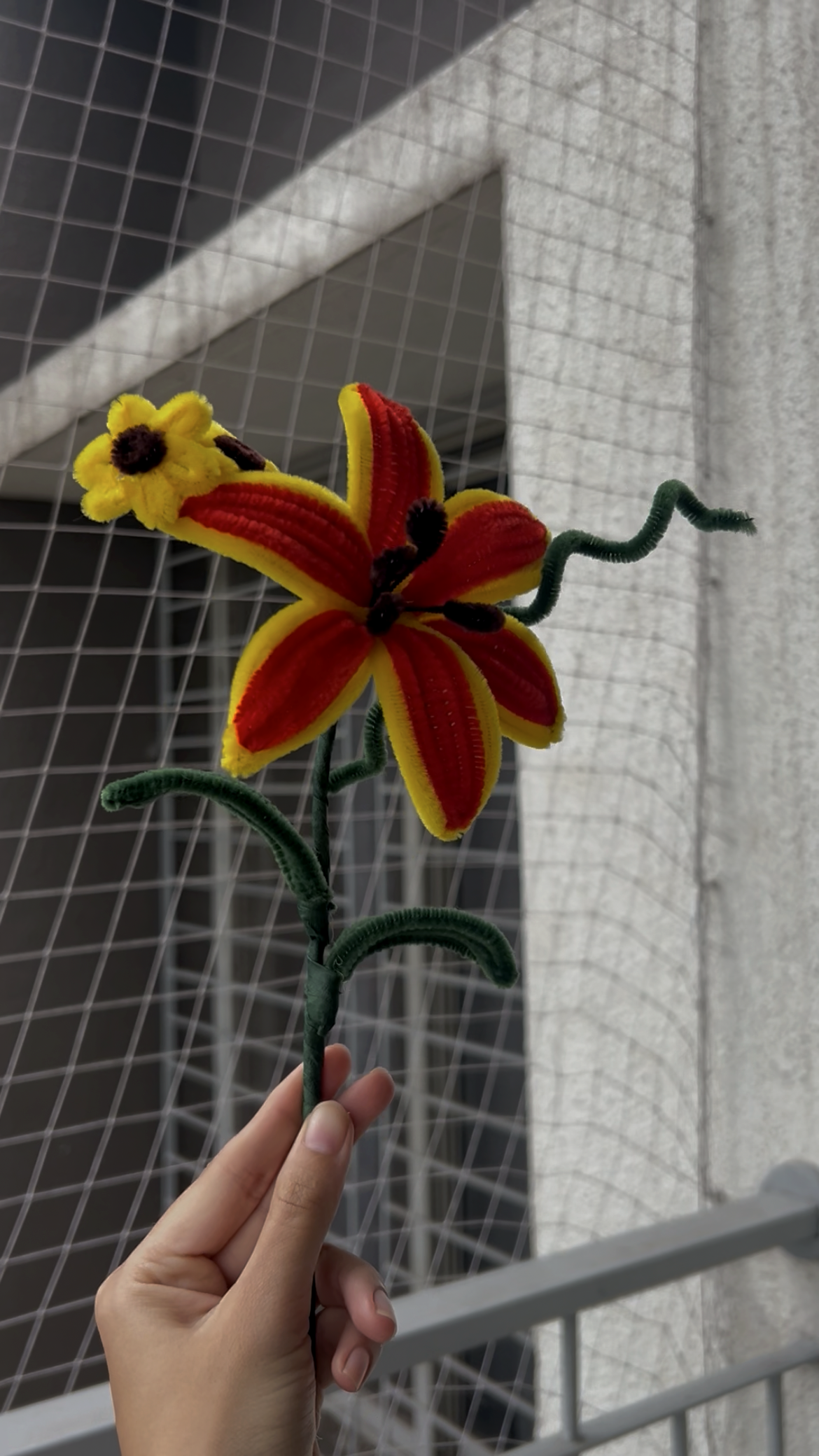 Red Flower Stick