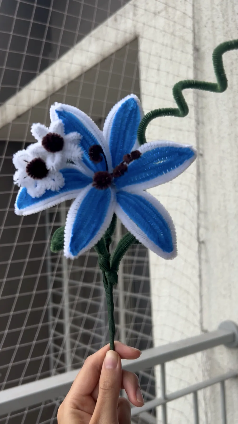 Blue Flower stick