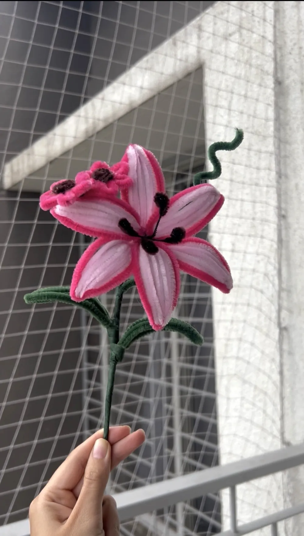 Pink Flower Stick