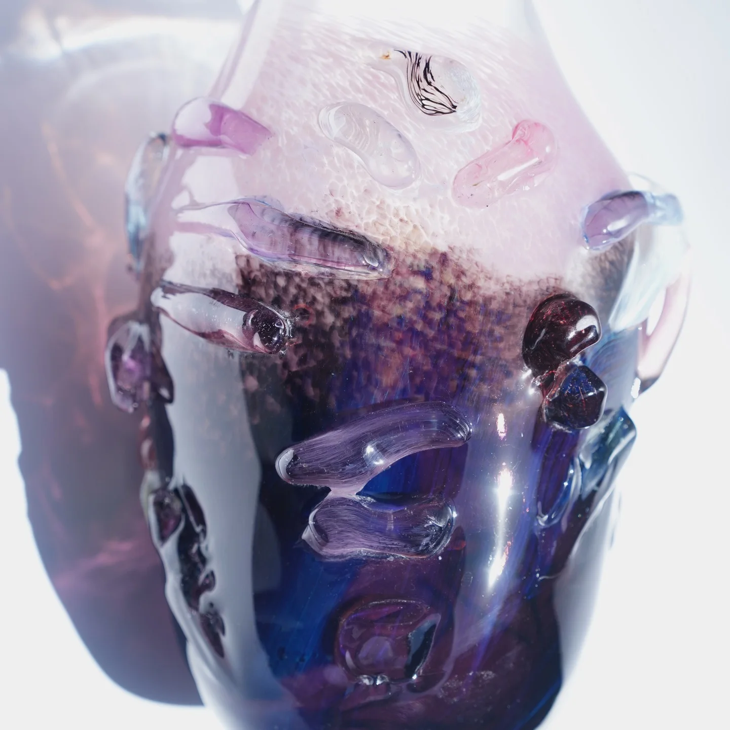 Artisan hand-blown glass vase, artisan ceramic vase, housewarming gift, new home decor — view 6 • Jane and Mery