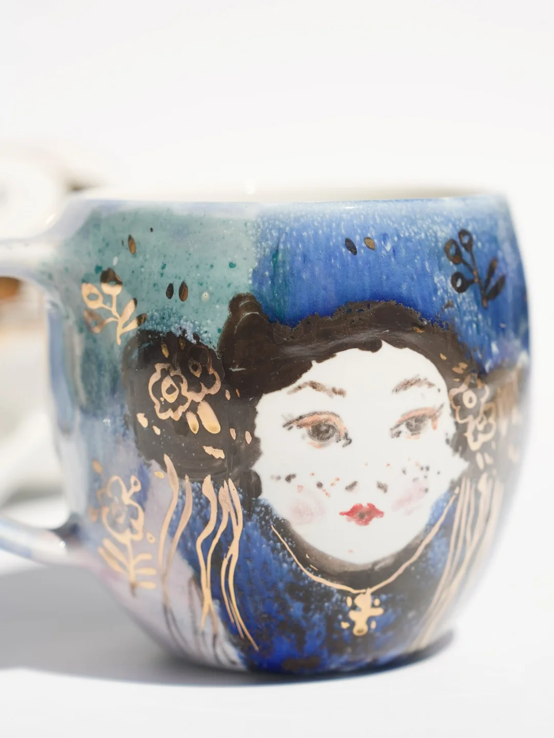 Porcelain mug, Gornyatko with Berehyny, housewarming gift, new home decor — view 6 • Jane and Mery