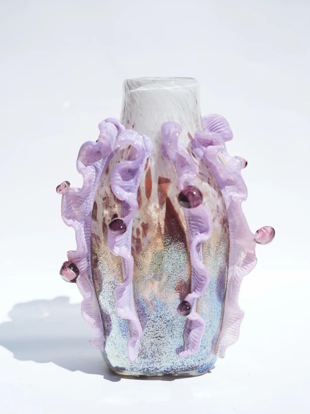 Artisan hand-blown glass vase, artisan ceramic vase, housewarming gift, new home deco… — Jane and Mery