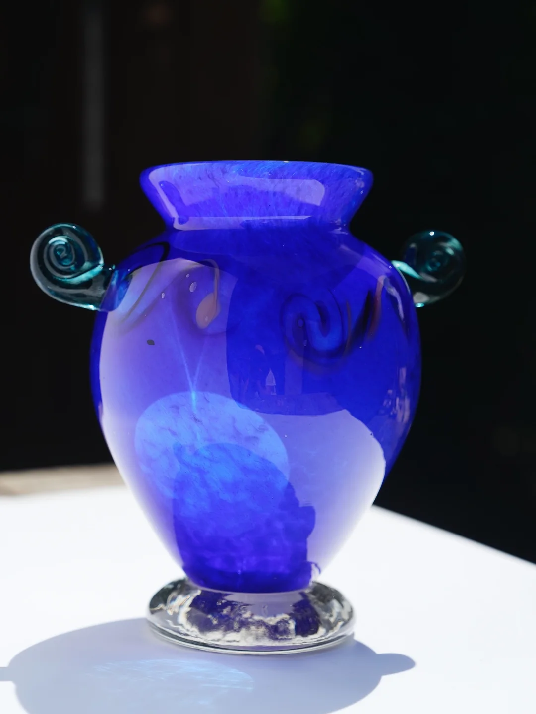 Artisan hand-blown glass vase, artisan ceramic vase, housewarming gift, new home decor — view 4 • Jane and Mery