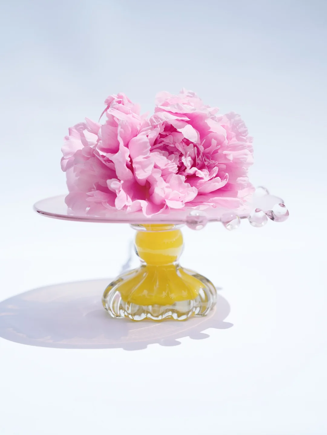 Artisan hand-blown glass glassware piece, Cake tin made of tempered glass, housewarmi… — Jane and Mery