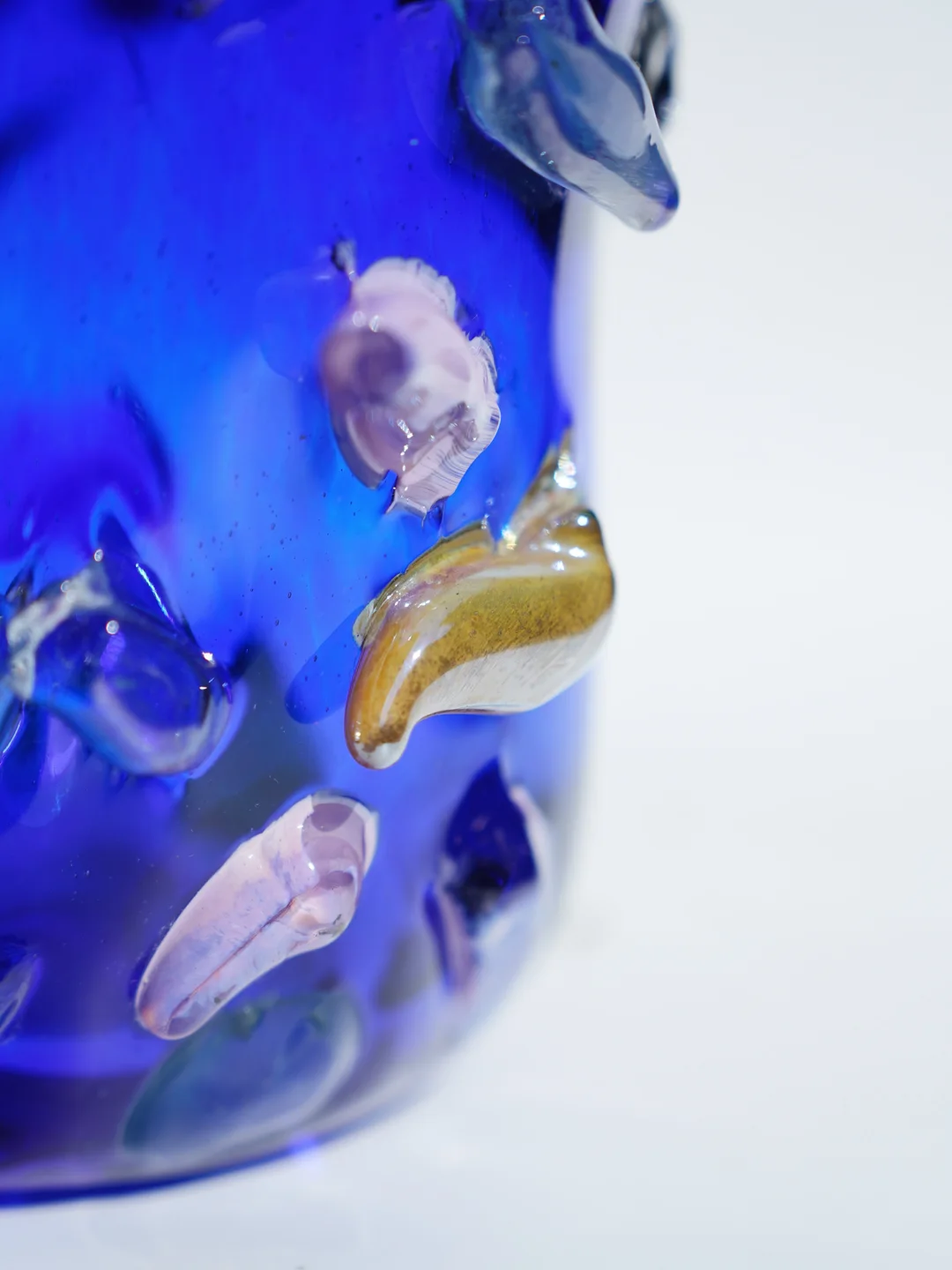 Artisan hand-blown glass vase, artisan ceramic vase, housewarming gift, new home decor — view 5 • Jane and Mery