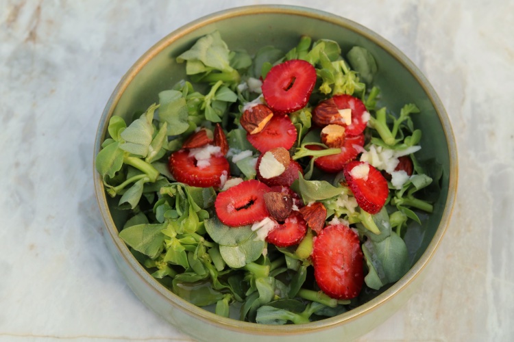 Purslane with Tangy Sauce