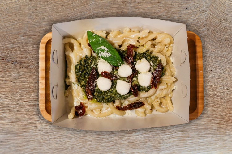 Casarecce with Pesto & Topik Cheese