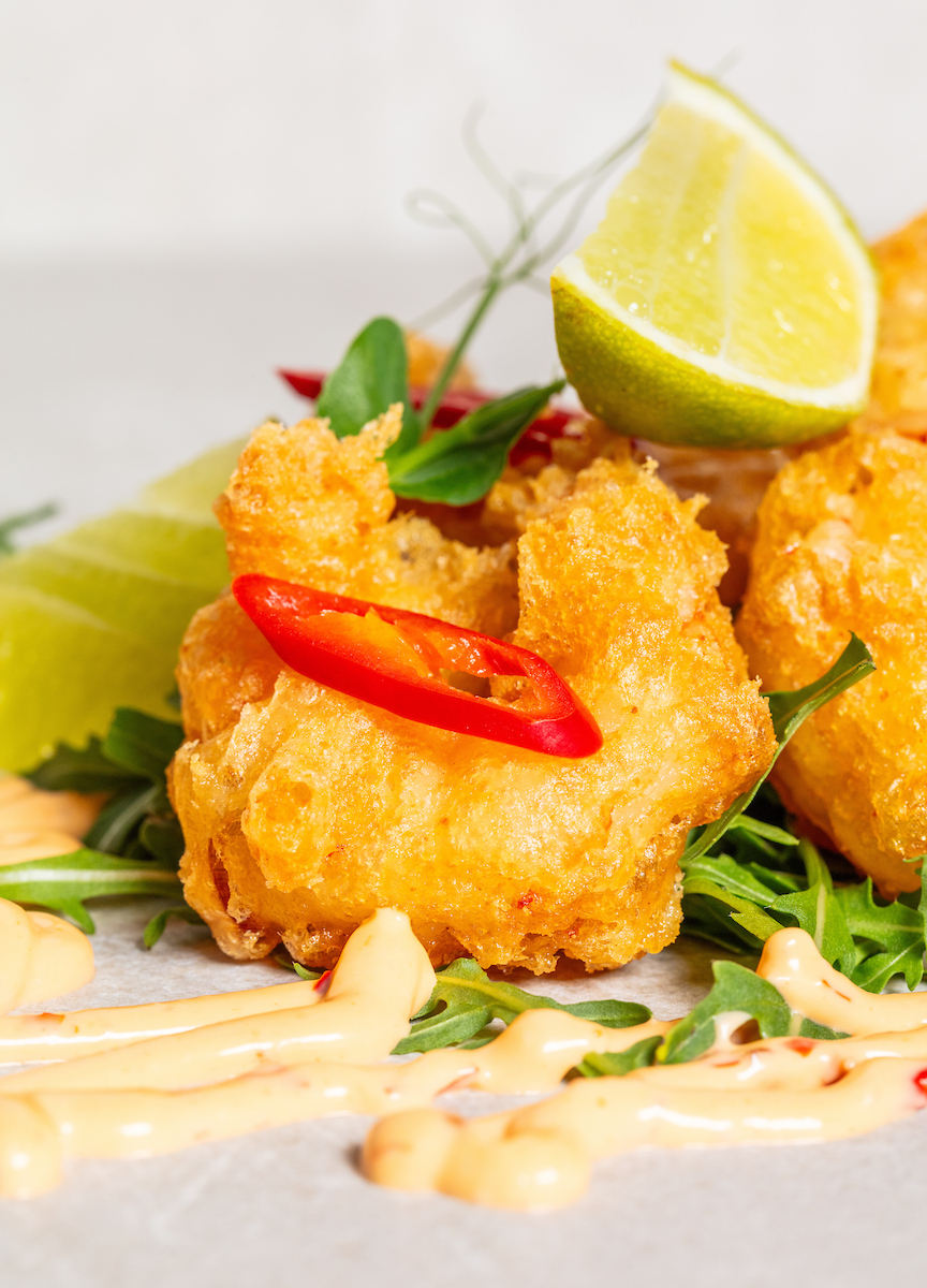 Kóngarækja tempura x 40
