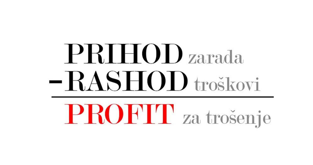 ZARADA I PROFIT NISU ISTO