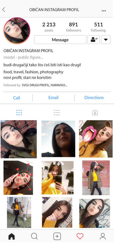 SADRŽAJ VAŠEG INSTAGRAMA GOVORI SVE O VAMA