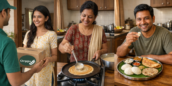 Fresh food delivery by Orggu