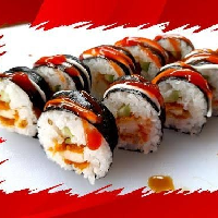 Sushi Blackpaper Chicken Roll